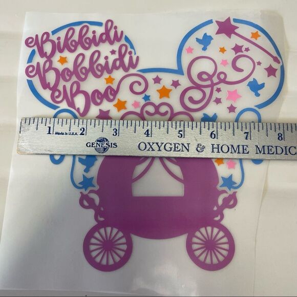Bibbidi-Bobbidi-Boo Iron On HTV Heat Transfer Vinyl Decal​ - Picture 2 of 7